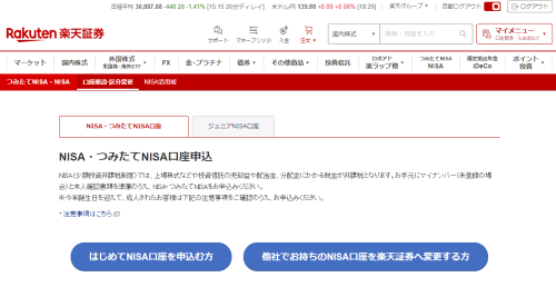 楽天証券NISAキャンペーン